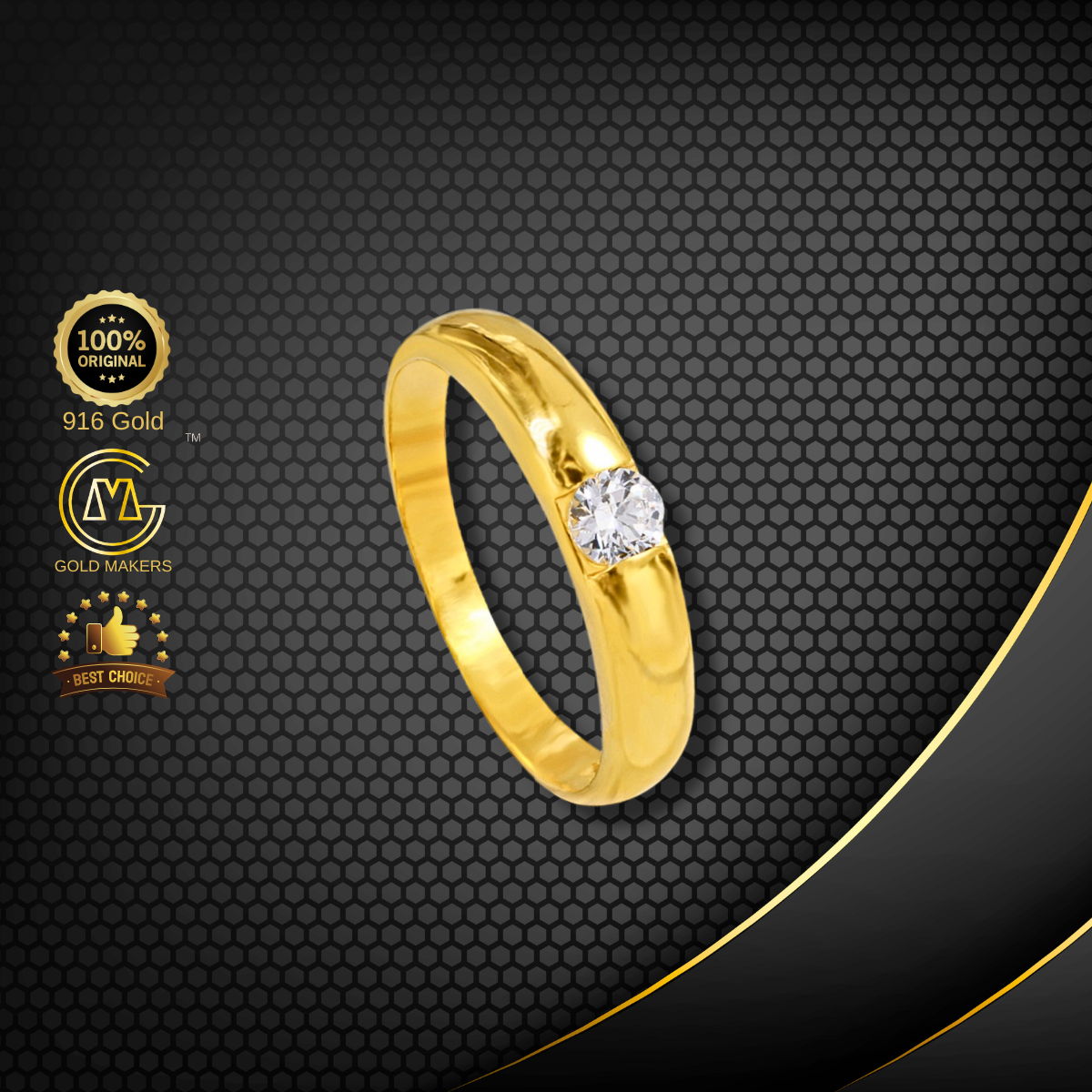 Cincin Batu Emas 916 S9113
