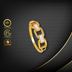 Cincin Batu Emas 916 CR9042-F