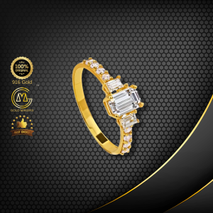 Cincin Batu Emas 916 BR9010-K