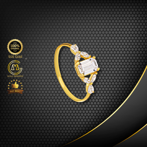 Cincin Batu Emas 916 BR9018-K