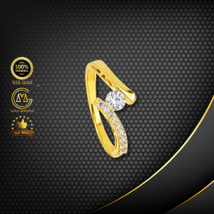Cincin Batu Emas 916 CR9112-K
