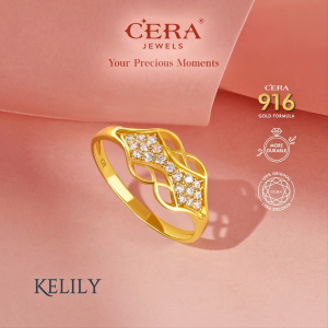 Cincin Batu Emas 916 CR9036-K