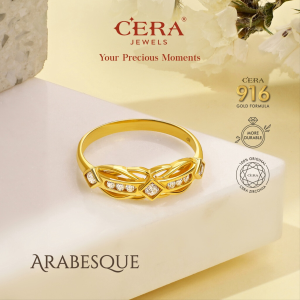 Cincin Batu Emas 916 CR9033-F