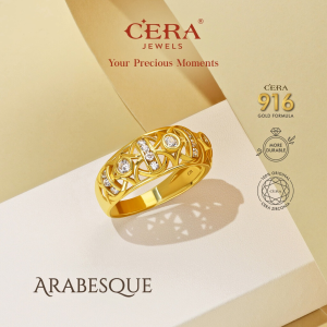Cincin Batu Emas 916 CR9034-F