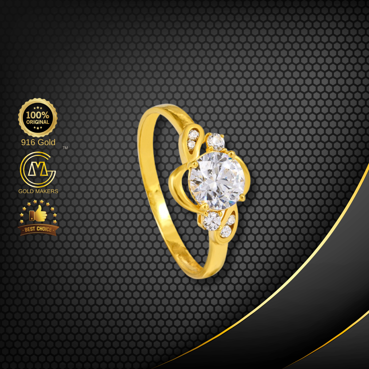 Cincin Batu Emas 916 S9079