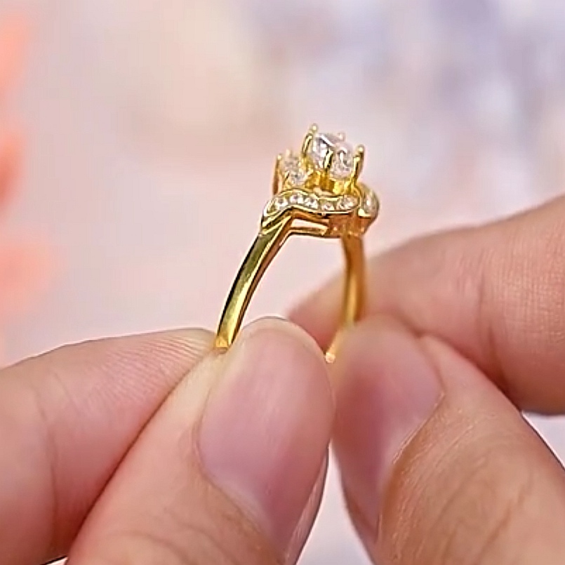 Cincin Batu Emas 916 S9068 - Image 3