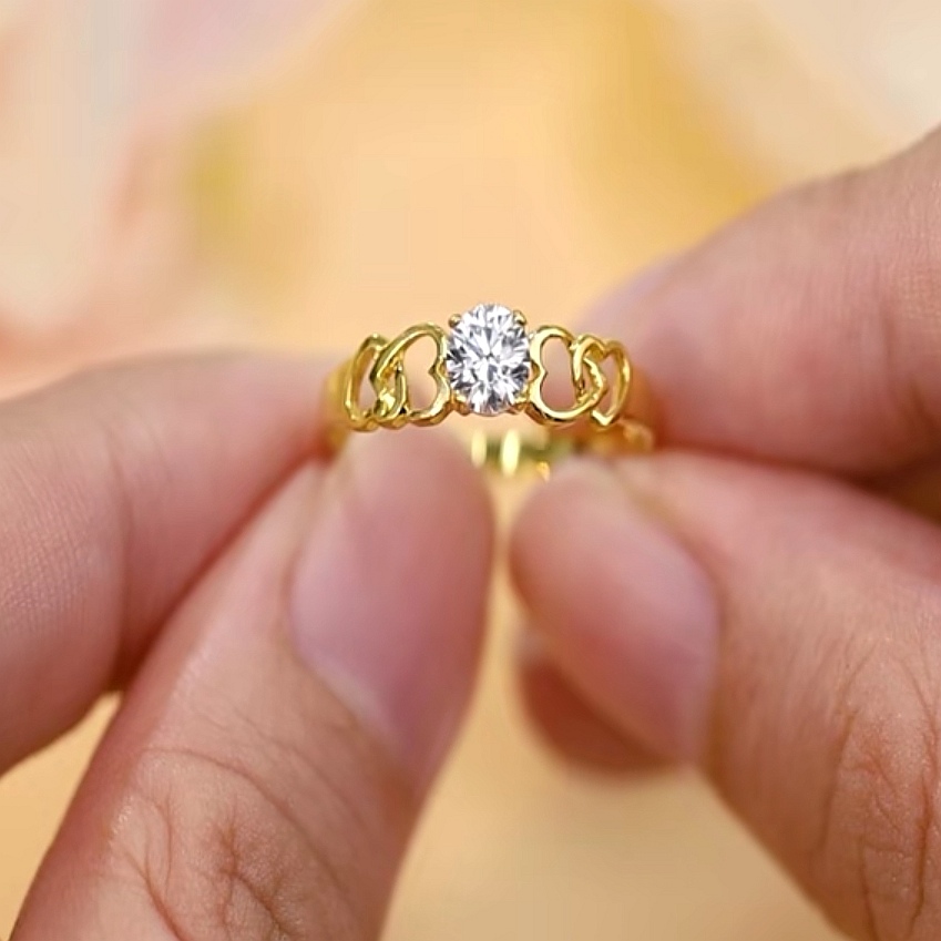 Cincin Batu Emas 916 S9040 - Image 2