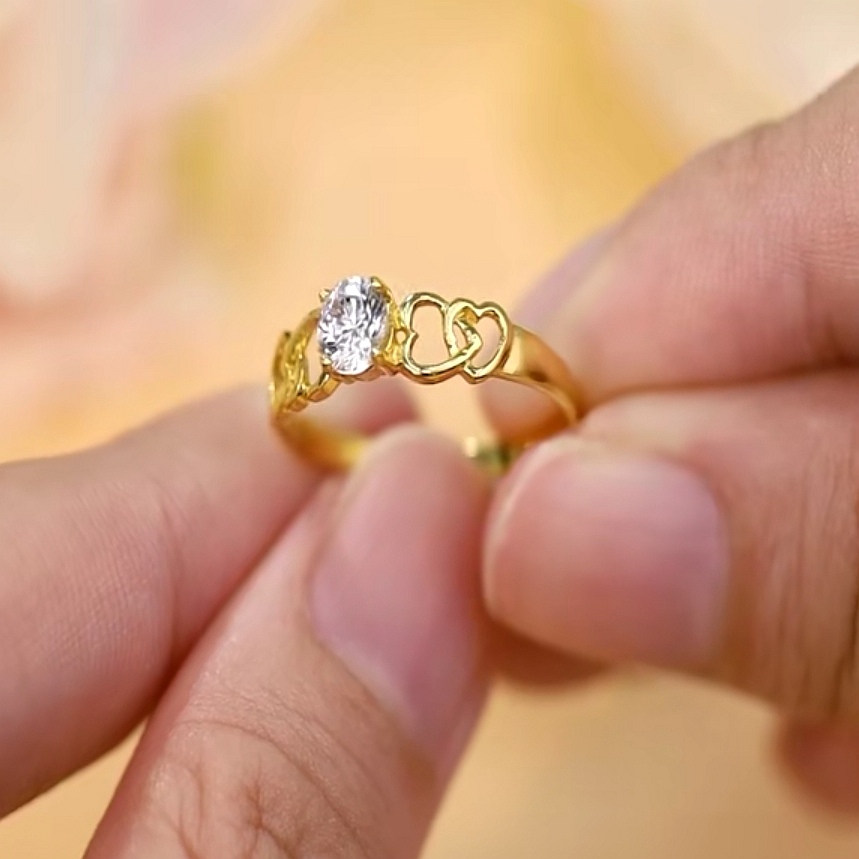 Cincin Batu Emas 916 S9040 - Image 3