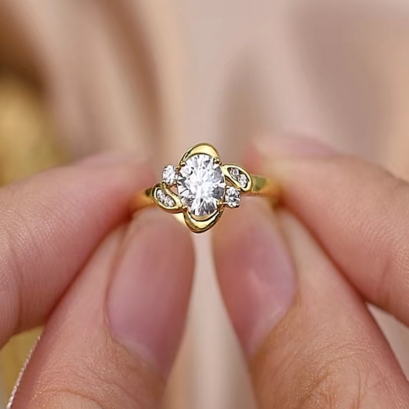 Cincin Batu Emas 916 S9079 - Image 2