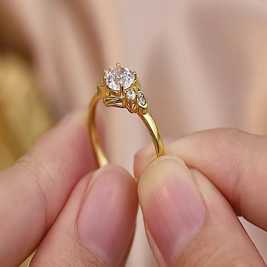 Cincin Batu Emas 916 S9079 - Image 4