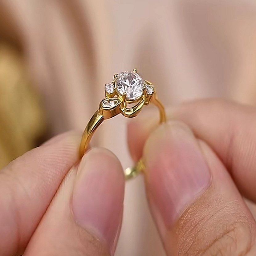 Cincin Batu Emas 916 S9079 - Image 3