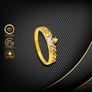 Cincin Batu Emas 916 CR9006-K