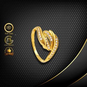 Cincin Batu Emas 916 CR9001-KF