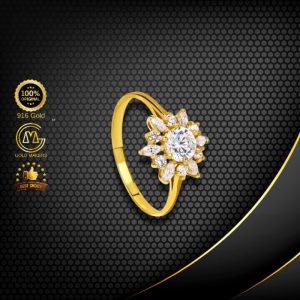 Cincin Batu Emas 916 CR9025-K