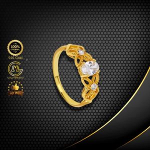 Cincin Batu Emas 916 CR9020-K