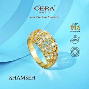 Cincin Batu Emas 916 CR9035-K