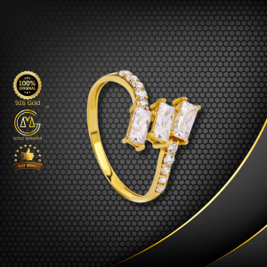 Cincin Batu Emas 916 BR9020-K