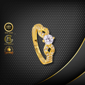 Cincin Batu Emas 916 S9213-K