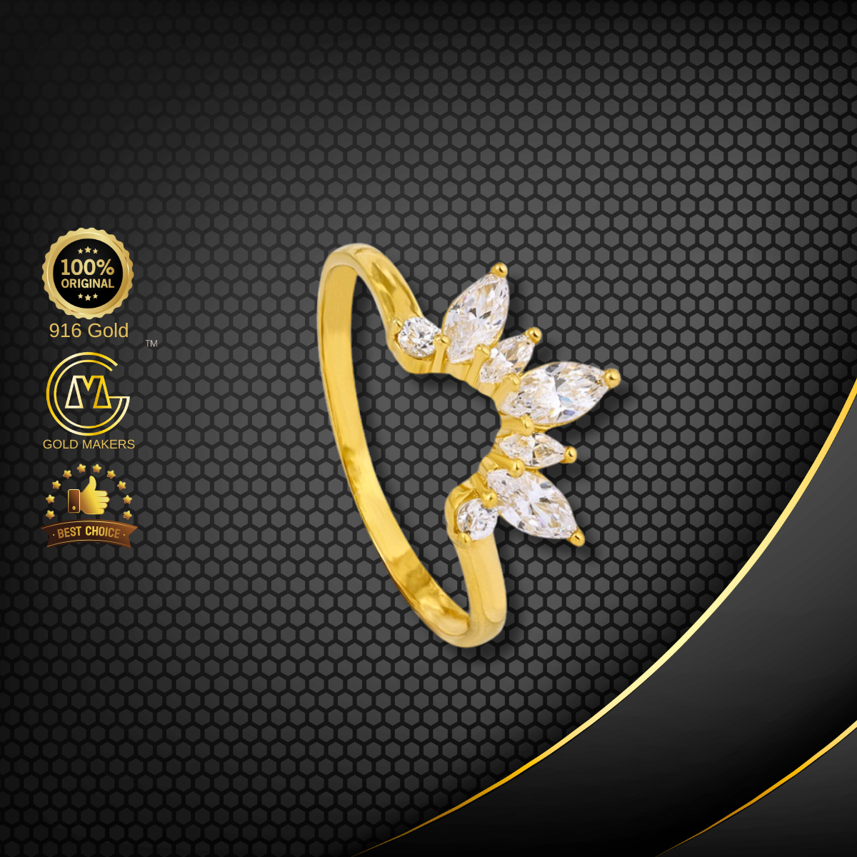 Cincin Batu Emas 916 S9075