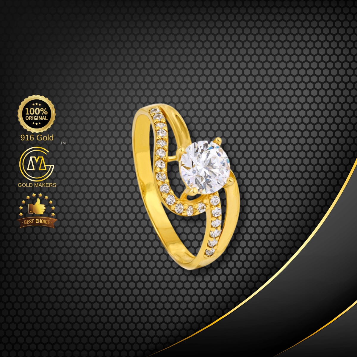 Cincin Batu Emas 916 S9043