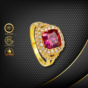 Cincin Batu Emas 916 S9223-K