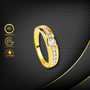 Cincin Batu Emas 916 CR9115-K