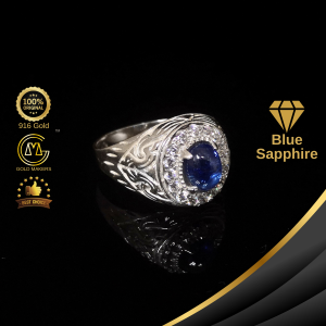 Cincin Perak 925 Blue Sapphire [009]