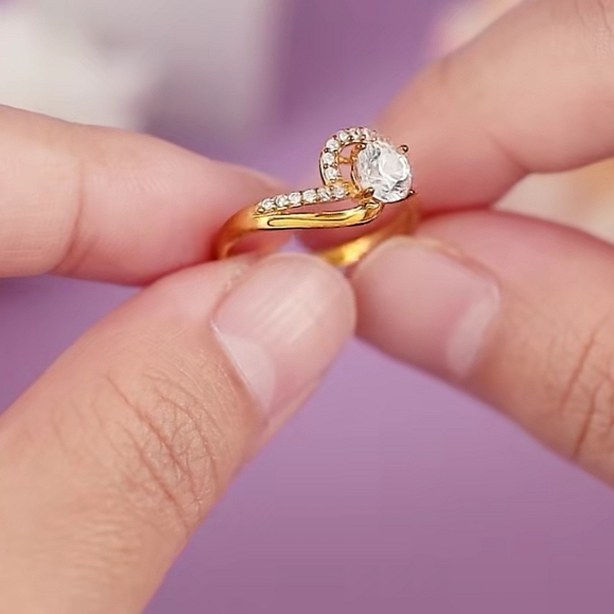 Cincin Batu Emas 916 S9043 - Image 2