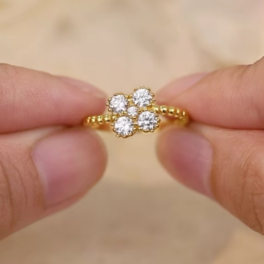 Cincin Batu Emas 916 S9224 - Image 2