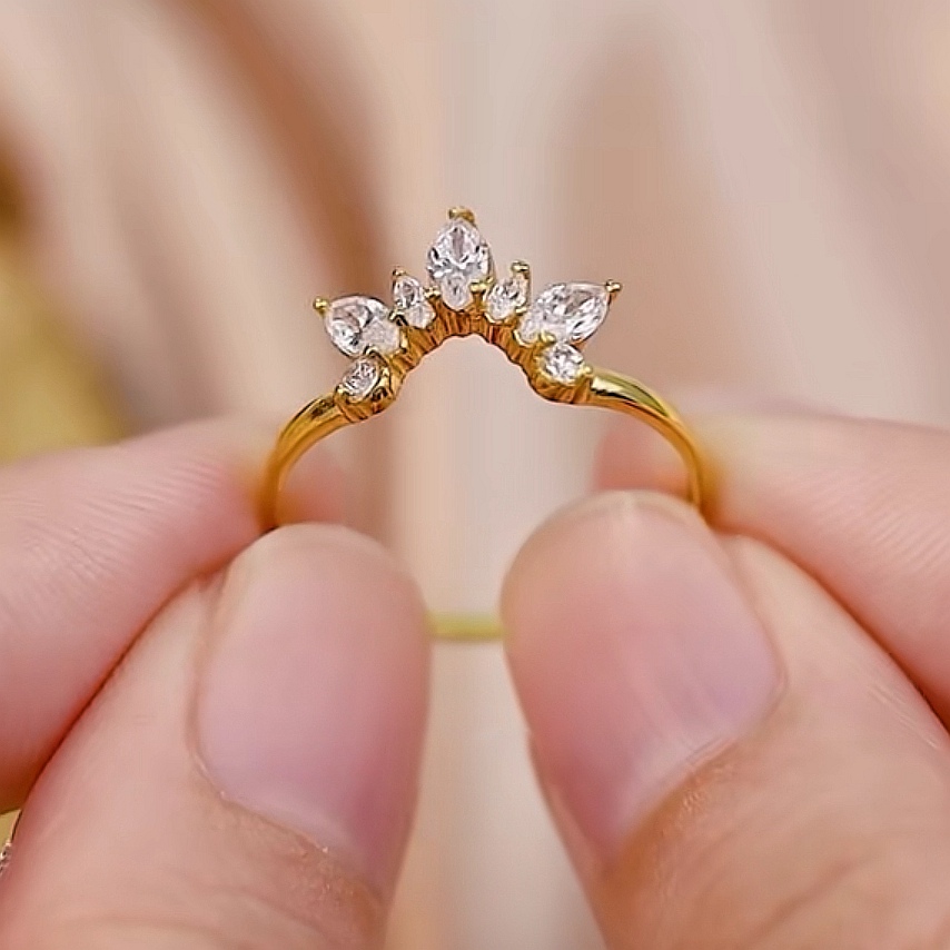 Cincin Batu Emas 916 S9075 - Image 4