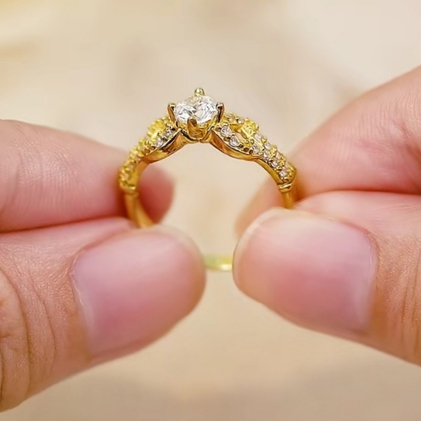 Cincin Batu Emas 916 S9213-K - Image 3
