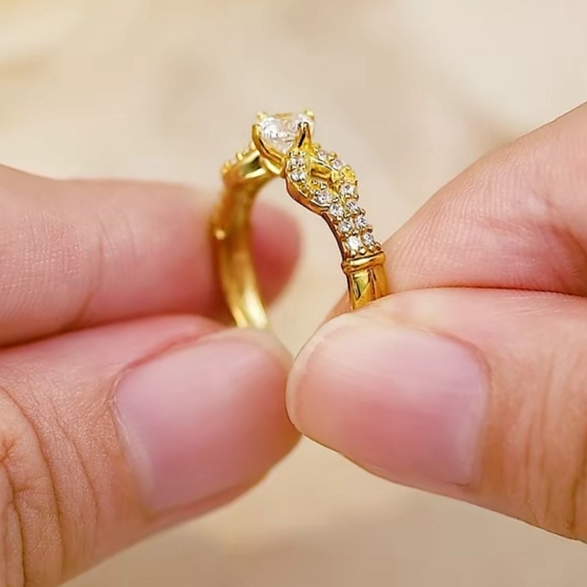 Cincin Batu Emas 916 S9213-K - Image 4