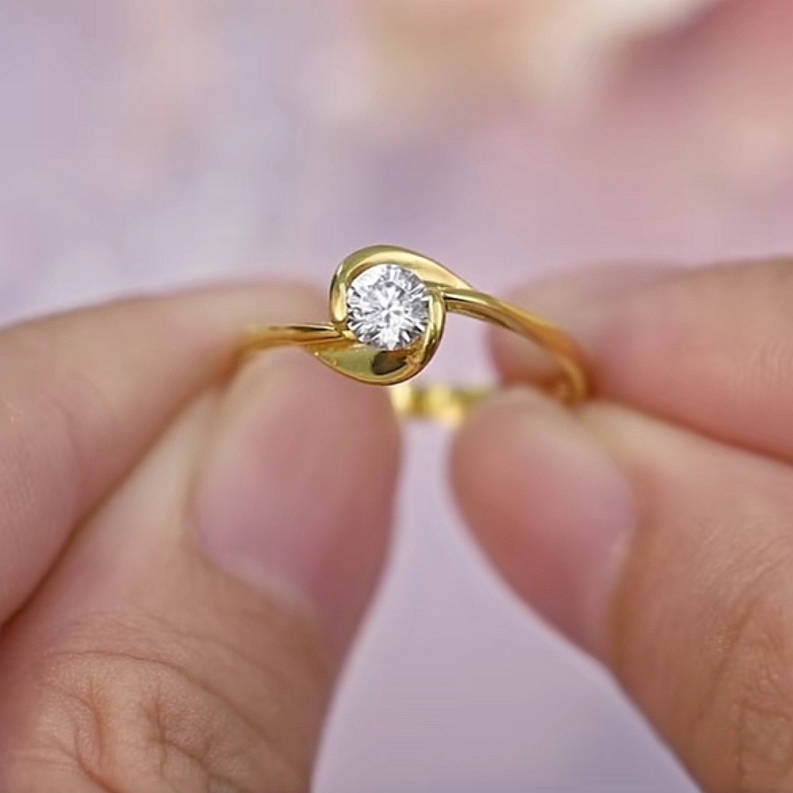 Cincin Batu Emas 916 S9049 - Image 2