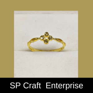 Cincin Bunga Mekar Emas 916 C00012