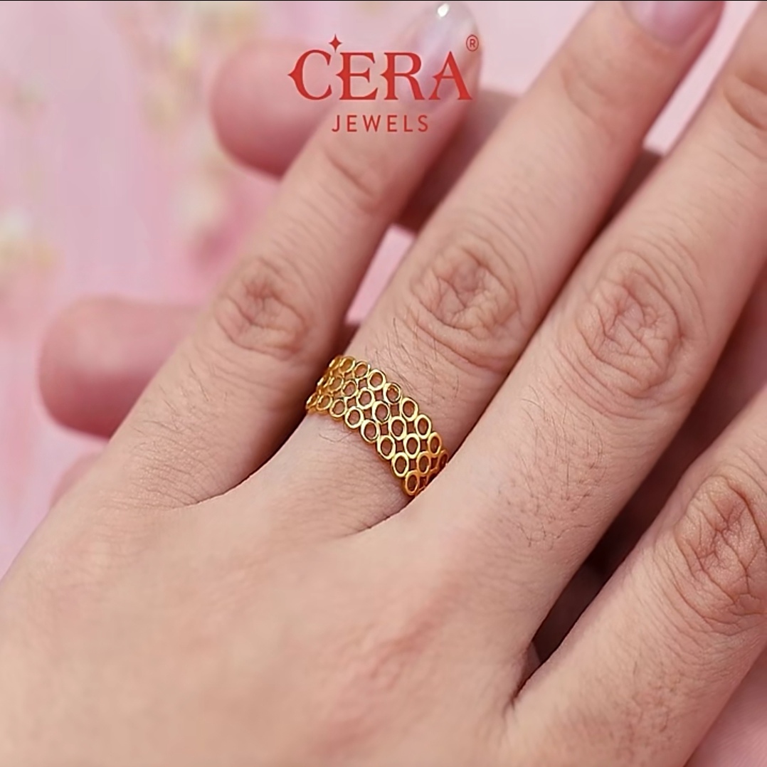 CERA 916 Gold Gerbera ring GR9009-A - Image 2