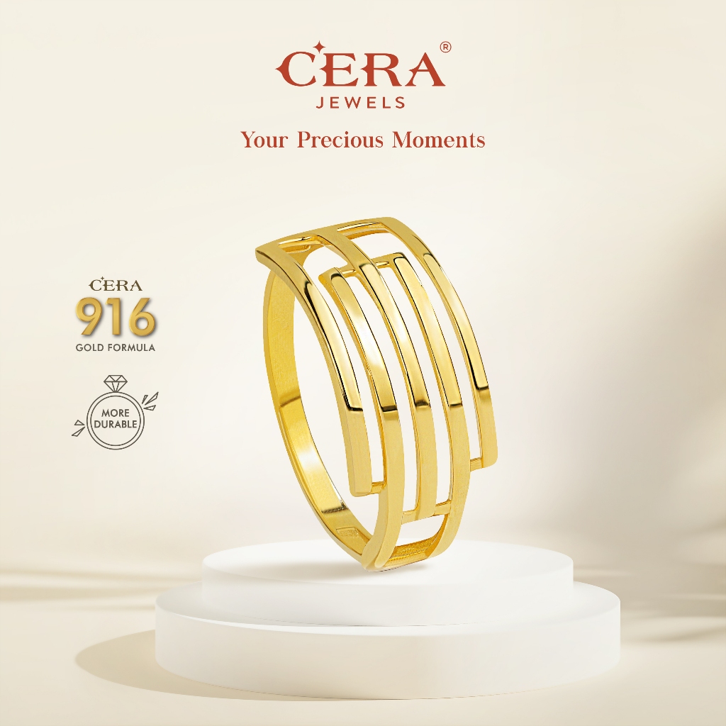 CERA 916 Gold Amour Ring GR9034-F