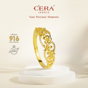 CERA 916 Gold Kenanga Ring GR9036-F