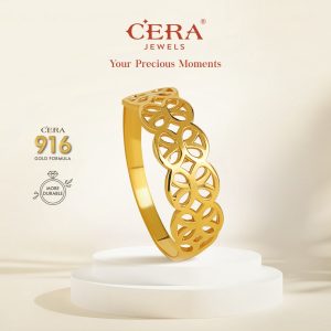 CERA 916 Gold Flimsy Clover Ring GR9003-F