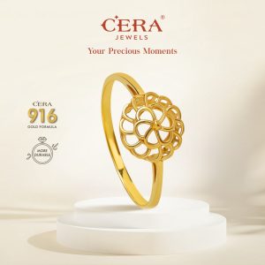 CERA 916 Gold Moanne Ring GR9005-A