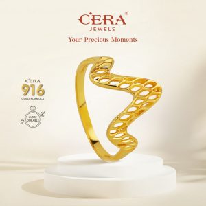 CERA 916 Meshy Wave Ring GR9016