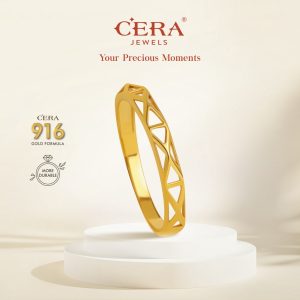 CERA 916 Gold Ternion Ring GR9004-F