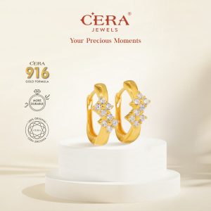 CERA 916 Gold Earrings S9133