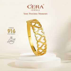 CERA 916 Gold Twinning Love Ring GR9002-F