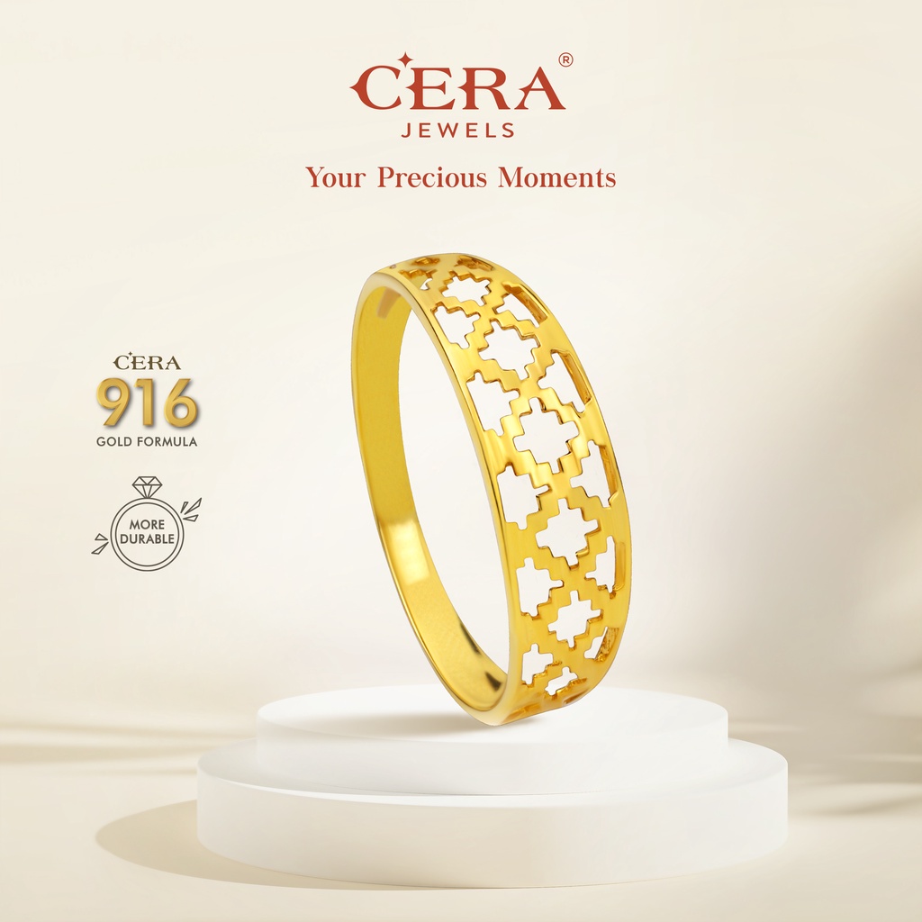 CERA 916 Motif Songket Ring GR9014-K