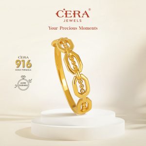 CERA 916 Gold Datura Ring GR9008-A