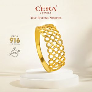 CERA 916 Gold Gerbera ring GR9009-A