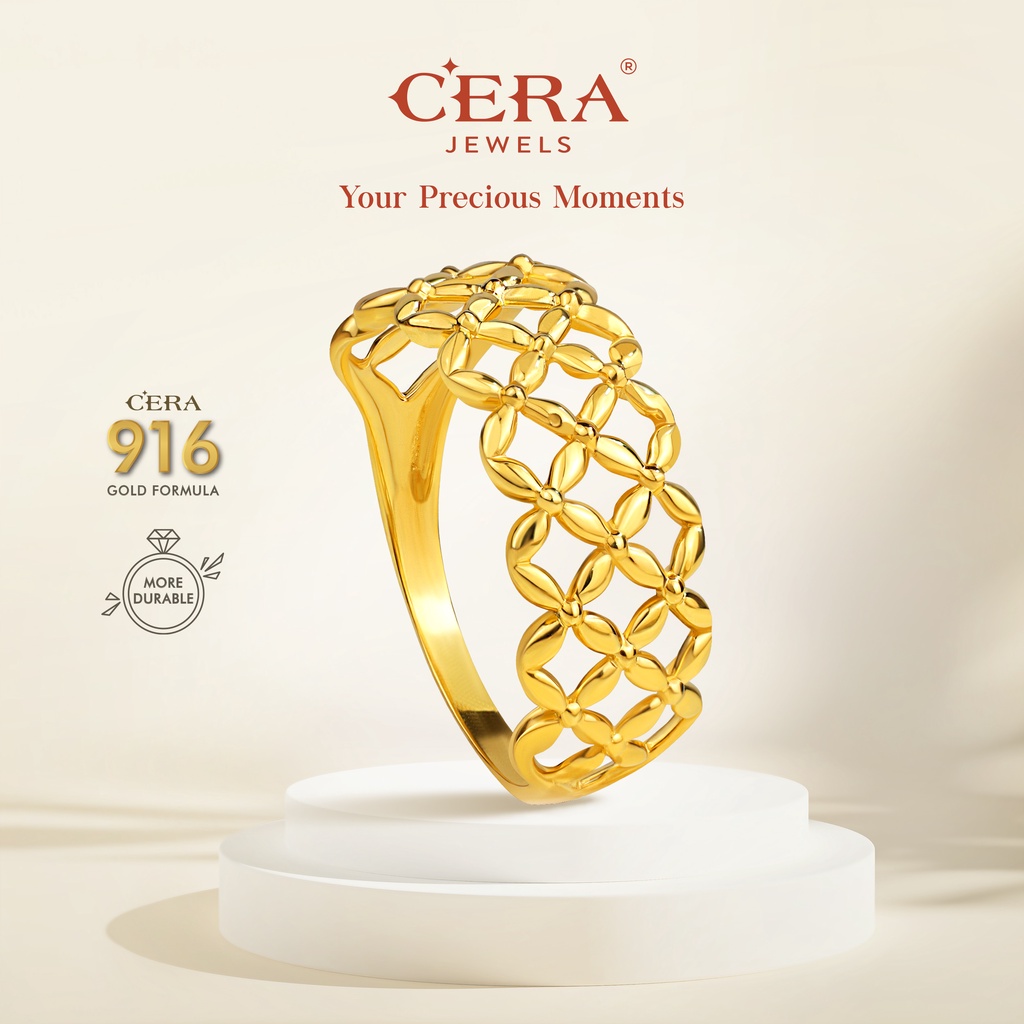 CERA 916 Gold Lace Ring GR9020-F