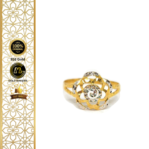 GM Cincin Bunga Emas 916