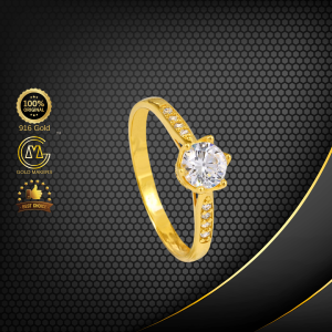 Cincin Batu Adored Sun Emas 916 S9031