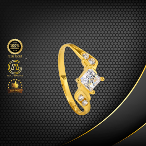 Cincin Batu Mellow Glamour Emas 916 S9165